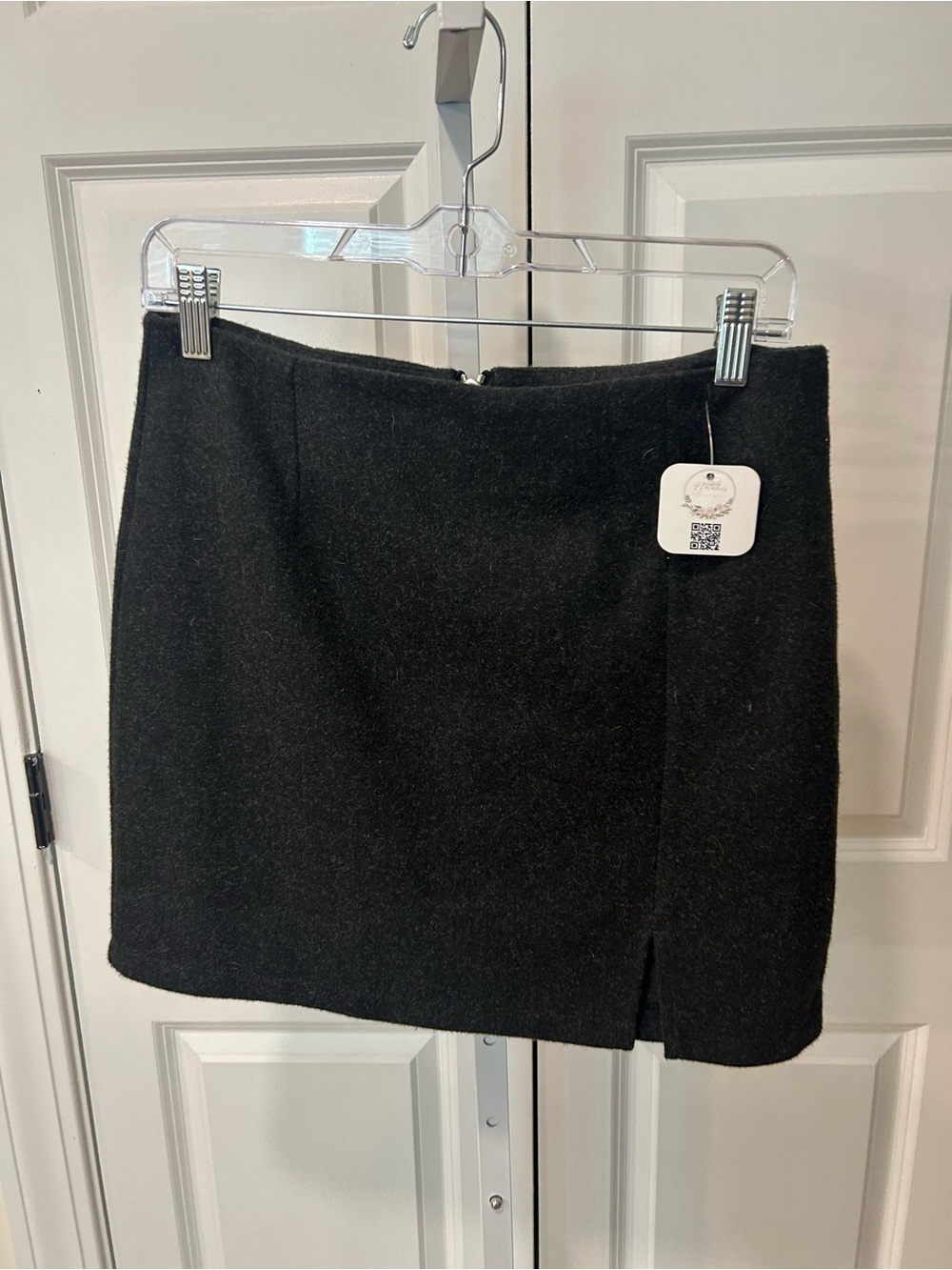 Gray Mini Skirt